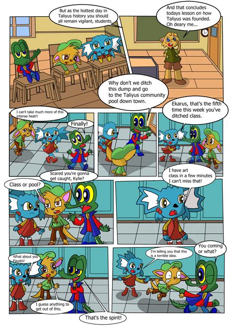 Comic The Hot Springs P1 Weasyl