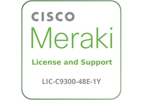 CISCO MERAKI C9300 48-PORT ENTERPRISELICENSE 1 YEAR (LIC-C9300-48E-1Y)