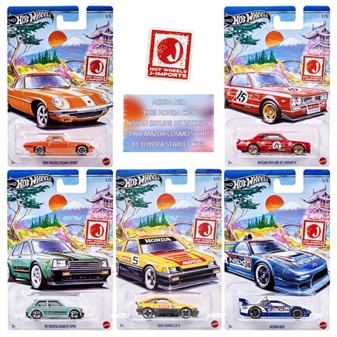 PREORDER 2024 Hot Wheels J Imports JDM Set Of 5
