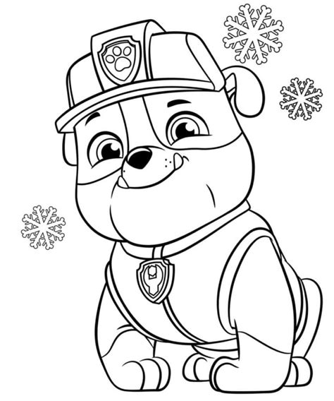 Новогодние Раскраски Щенячий Патруль | Бесплатная печать