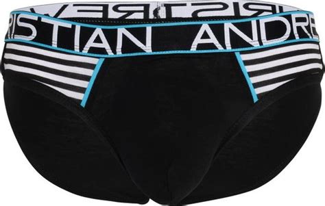 Andrew Christian ALMOST NAKED Retro Brief Black MAAT XL Heren Ondergoed Slip Bol