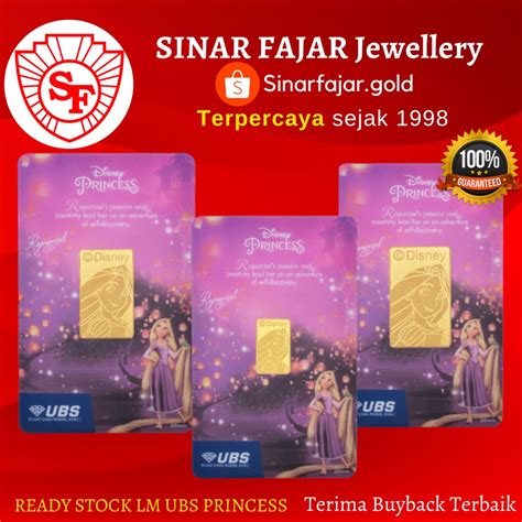 Jual Logam Mulia Ubs Disney Princess Rapunzel Gram Gram Gram