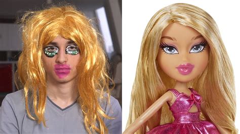 Превращаю Себя в Куклу Братц - YouTube