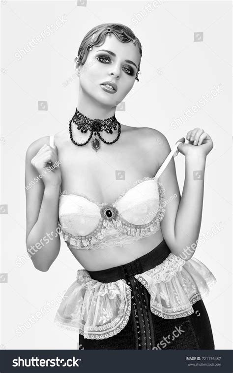 Portrait Elegant Blonde Retro Woman Beautiful Stock Photo Shutterstock
