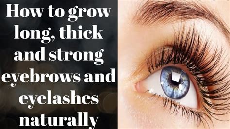 How To Grow Long Thick And Strong Eyebrows And Eyelashes Naturally Ll