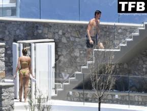 Mishel Gerzig Sexy Seen Flaunting Her Hot Bikini Body In Mykonos Aznude