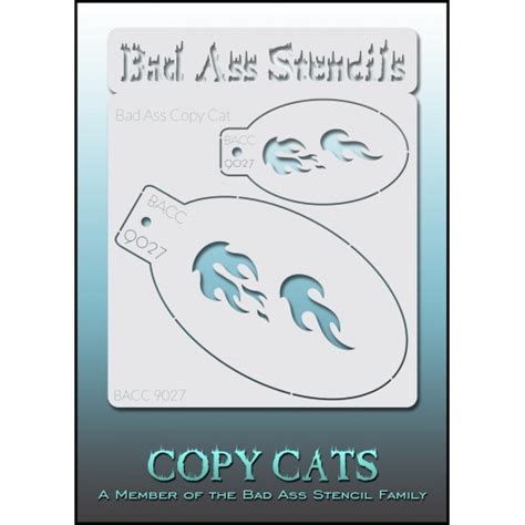 Pochoirs Bad Ass Copy Cat Flammes