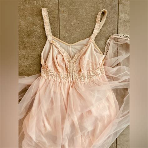 Maidenform Intimates Sleepwear Vintage Babydoll Lingerie Blush Pink Poshmark