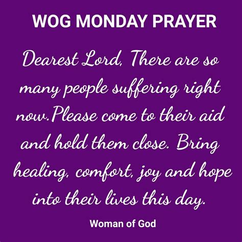 Monday Prayer Monday Prayer Dear Lord Motivational Words