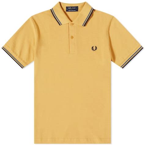 Fred Perry Twin Tipped Polo Golden Hour End Us