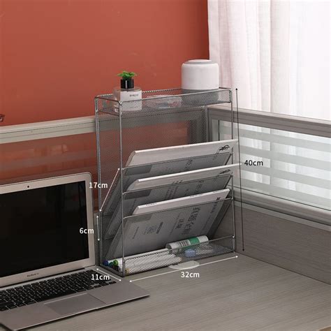 Пятиэтажный вертикальный железный лоток для хранения бумаг,органайзер ...