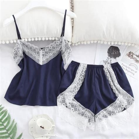 Women Sexy Pajamas Plus Size Lingerie Lace Suspenders Set Shopee Philippines