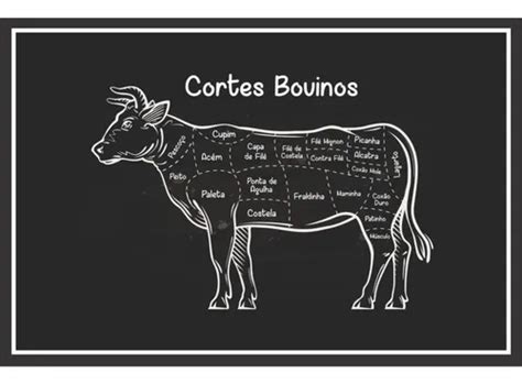 Placa Decorativa Cortes Do Boi Cortes Bovino Açougue 30x40 Mercadolivre