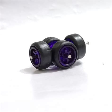 Tayar Getah Rubber Wheels 1 64 Hot Wheels TE37 JDM Long Axle New Colour Shopee Philippines
