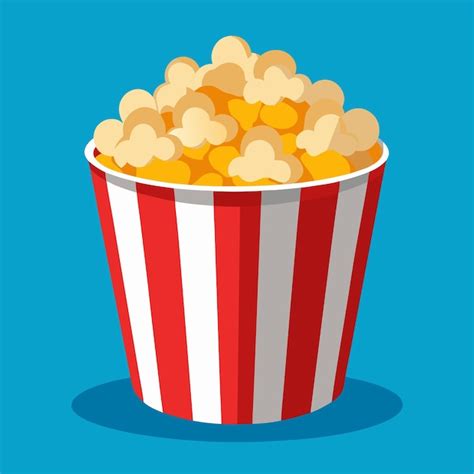 Popcorn Color Vector Clip Art Design | Premium AI-generated vector