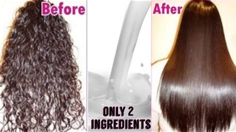 Permanent Hair Straightening At Home Only Natural Ingredients