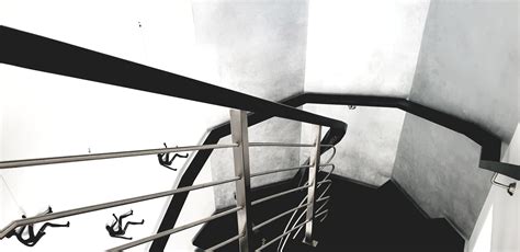 Staircase Handrail And Step Polishing And Wall Texture Paint In