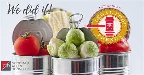 Firm Surpasses 2019 Legal Food Frenzy Fundraising Goal Goodman Allen