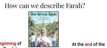 "One Green Apple" - Character Change by The MLL Shop | TPT