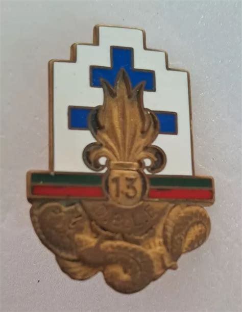 INSIGNE LÉGION ÉTRANGÈRE Ancien 13ème DBLE EUR 10 00 PicClick FR