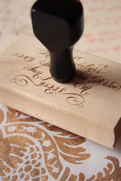 Calligraphy Stamp Extra Large by eDanae on Etsy