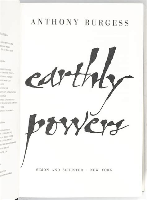 Earthly Powers Raptis Rare Books Fine Rare And Antiquarian First