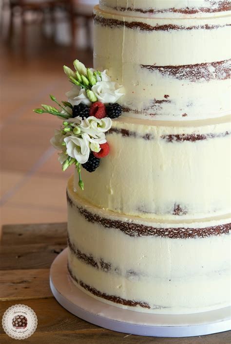 Tarta De Boda Semi Naked Mericakes Cake Designer