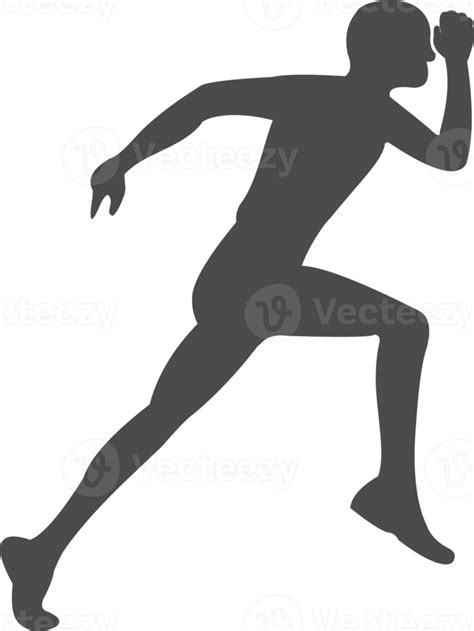 The Man Running Silhouette Png 22102689 Png