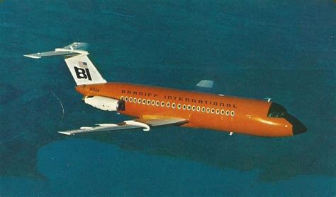 Braniff International BAC 111 203AE One Eleven N1544 In Flight Around