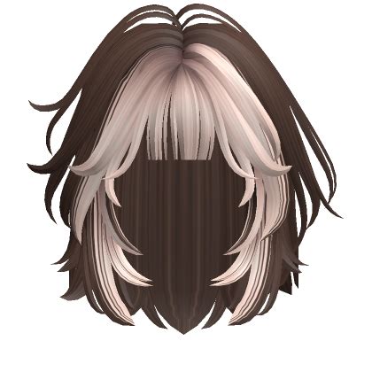 Two Tone Stylish Wolfcut In Brown Blonde Roblox