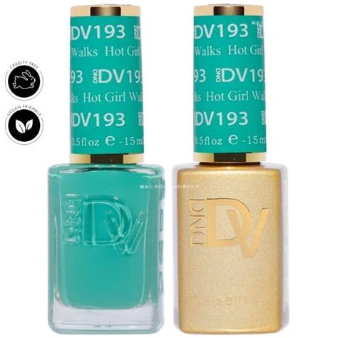 DND Diva Hot Girl Walks Duo Gel Nail Polish Set 2 X 15ml Nail Polish Direct