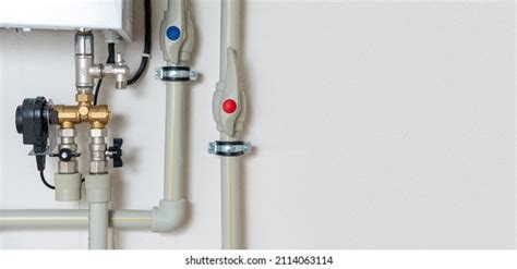 Pipes For Hot And Cold Water Plumbing Images Stock Photos