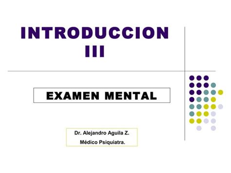 Examen Mental Ppt