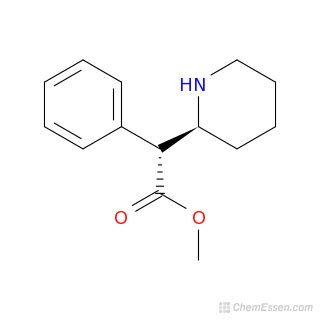 Methyl R Phenyl S Piperidin Yl Acetate Structure C H No