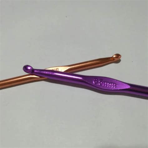 12 шт. алюминиевый крючок для вязания крючком с бамбуковой ручкой ...