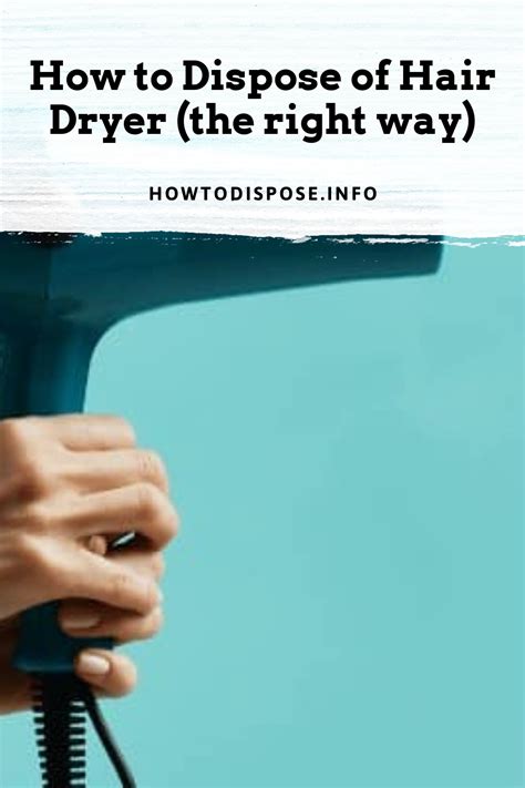 how to dispose of hair dryer
