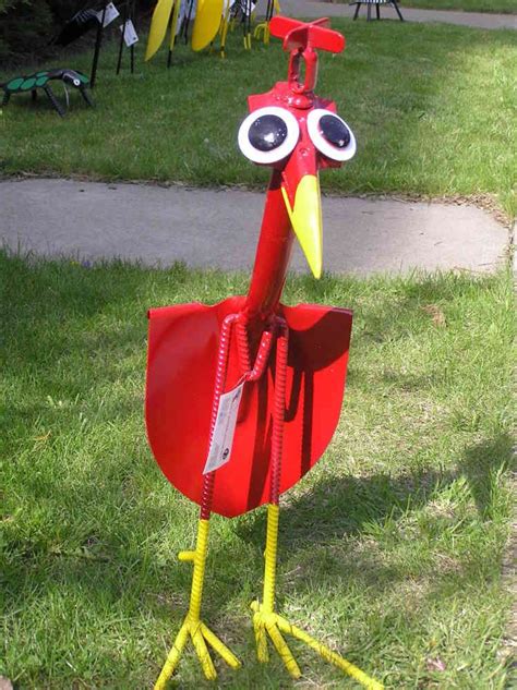 Yard Bird Garden Sculptures Metal Yard Art Yard Art Scrap Metal Art