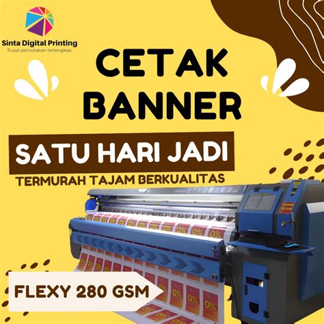 Jual Jasa Print Cetak Spanduk Baliho Banner Flexy 280 Warung Toko Pecel
