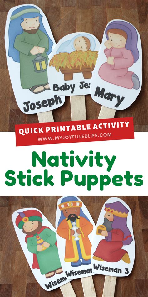 Nativity Printable Stick Puppets