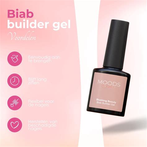 Moods Gellac BIAB Starter Pakket Nude Pink Builder In A Bottle BIAB Nagellak Bol
