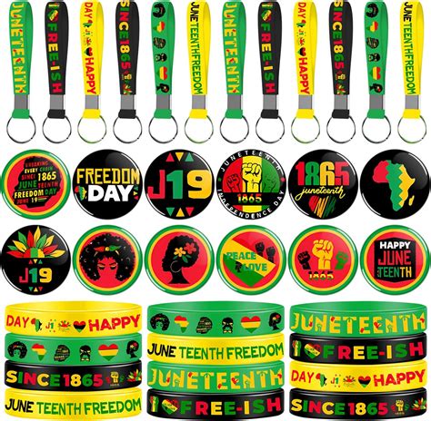 Amazon GANKTOWCOY 36 Pcs Happy Juneteenth Day Party Favors