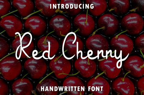 Red Cherry Font By Rangkaiaksara · Creative Fabrica