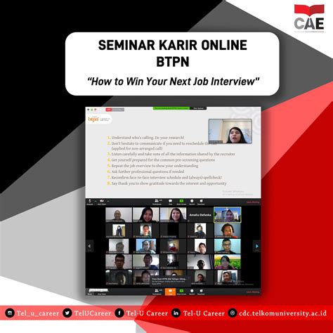 Tel U Career On Twitter Dokumentasi Seminar Karir Online Selasa