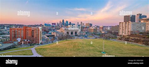 kansas city downtown skyline cityscape  usa stock photo alamy