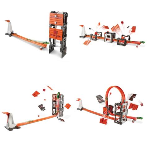 Hot WHEELS TRACK BUILDER Construstion CRASH KIT Shopee México