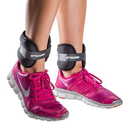 Premium Ankle Weights By Stronger 2 X 1 Pound Maximize Workouts With