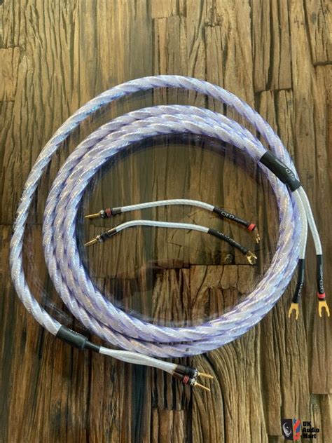 Pair Of Qed Genesis Silver Spiral Speaker Cable M Long Jumpers For