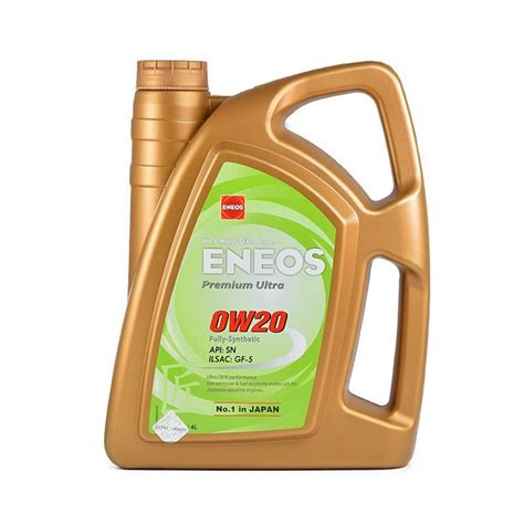 Моторно масло Eneos Premium Ultra, 0W20, 4 л - eMAG.bg