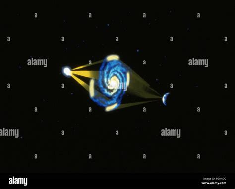 SPACE: EINSTEIN CROSS. /nThe Einstein Cross, a quasar that sits ...