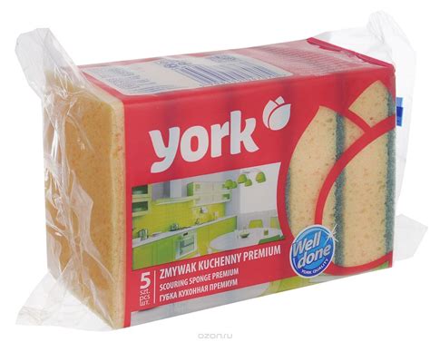 York Губка для мытья посуды Supreme 5 шт